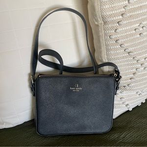 Kate Spade Saffiano Leather Black Small Slim Crossbody Purse